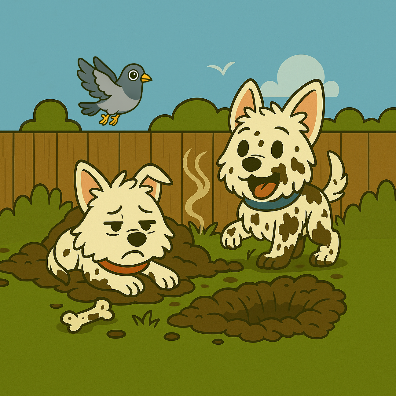 Buddy and Kira's "The Great Backyard Dig"